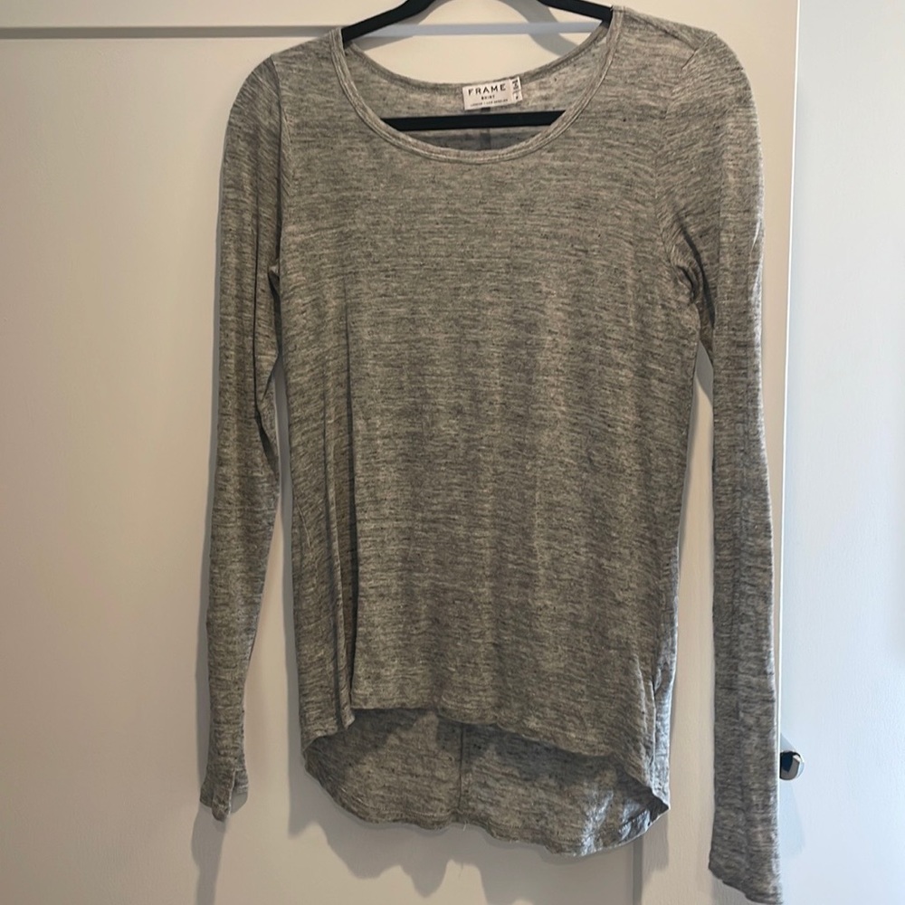 Frame shirt Medium, gray Heather long sleeve